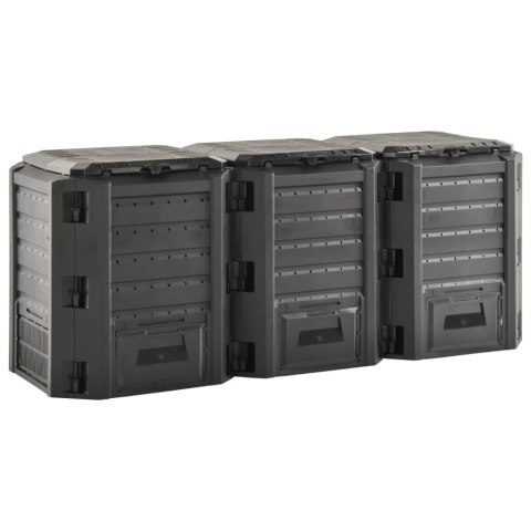 KOMPOSTOWNIK OGRODOWY CZARNY 1200 L