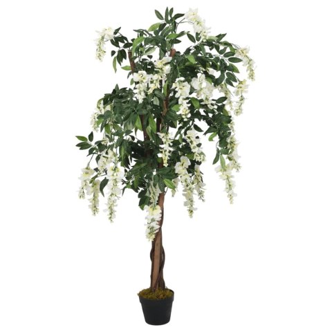 SZTUCZNA WISTERIA 560 LIŚCI 80CM ZIELONO-BIAŁA