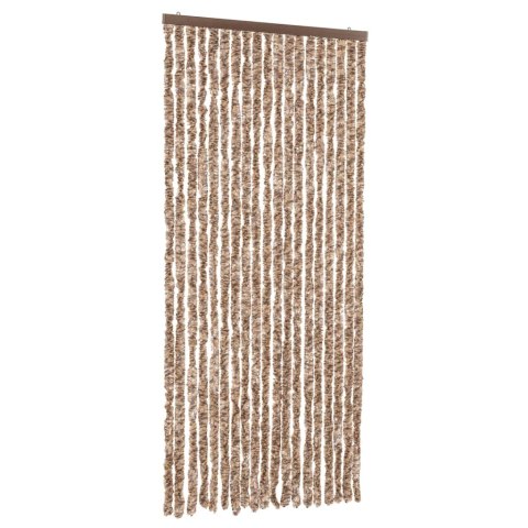 ZASŁONA PRZECIWKO OWADOM BEŻ I CIEMNY BRĄZ 56X185CM SZENIL