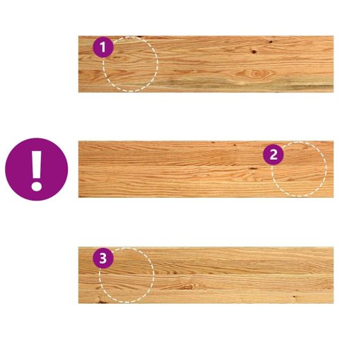 PARAPETY 2 SZT. JASNOBRĄZOWY 90X20X2CM LITE DREWNO DĘBOWE