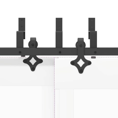 SYSTEM DO MONTAŻU DRZWI PRZESUWNYCH 305CM STAL CZARNY