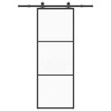 DRZWI PRZESUWNE Z OSPRZĘTEM SZKŁO ESG I ALUMINIUM 76X205CM