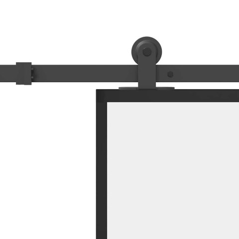 DRZWI PRZESUWNE Z OSPRZĘTEM SZKŁO ESG I ALUMINIUM 76X205CM
