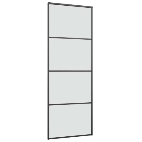 DRZWI PRZESUWNE Z OSPRZĘTEM SZKŁO ESG I ALUMINIUM 76X205 CM