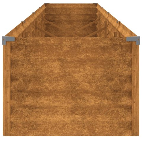 PODWYŻSZONA DONICA 386X50X36CM STAL KORTENOWSKA