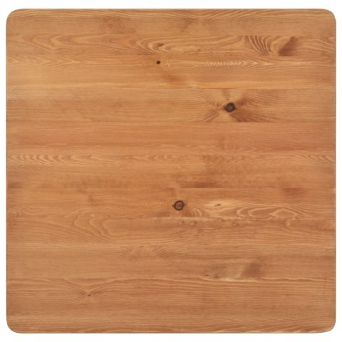 STOLIK BAROWY CZARNY 60X60X108CM LITE DREWNO SOSNOWE I STAL