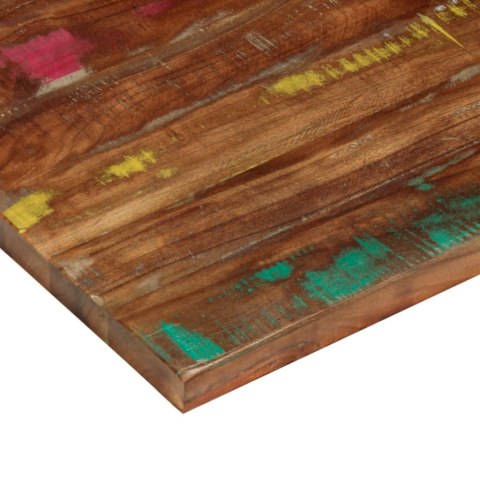 BLAT STOŁU 100X60X3,8CM PROSTOKĄTNY LITE DREWNO Z ODZYSKU
