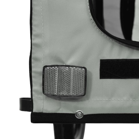 PRZYCZEPKA ROWEROWA DLA ZWIERZĄT TKANINA OXFORD I ŻELAZO