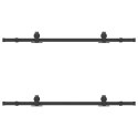 SYSTEM DO MONTAŻU DRZWI PRZESUWNYCH 152,5CM STAL CZARNY