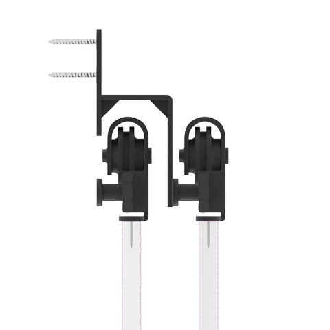 SYSTEM DO MONTAŻU DRZWI PRZESUWNYCH 152,5CM STAL CZARNY