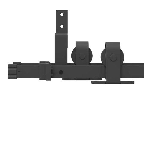 SYSTEM DO MONTAŻU DRZWI PRZESUWNYCH 152,5CM STAL CZARNY