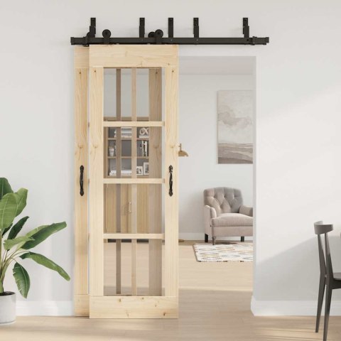 SYSTEM DO MONTAŻU DRZWI PRZESUWNYCH 152,5CM STAL CZARNY