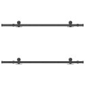SYSTEM DO MONTAŻU DRZWI PRZESUWNYCH 152,5CM STAL CZARNY