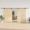 SYSTEM DO MONTAŻU DRZWI PRZESUWNYCH 305CM STAL CZARNY