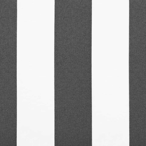 ZWIJANA MARKIZA ANTRACYTOWO-BIAŁA 4X3M TKANINA I ALUMINIUM