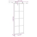 DRZWI PRZESUWNE Z OSPRZĘTEM SZKŁO ESG I ALUMINIUM 76X205CM
