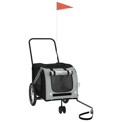 PRZYCZEPKA ROWEROWA DLA ZWIERZĄT TKANINA OXFORD I ŻELAZO