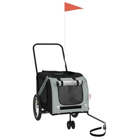 PRZYCZEPKA ROWEROWA DLA ZWIERZĄT TKANINA OXFORD I ŻELAZO