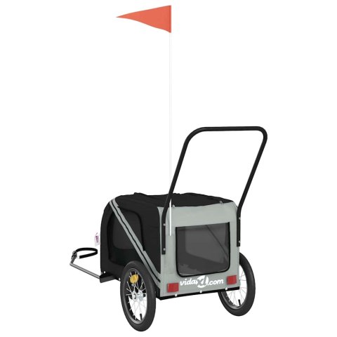 PRZYCZEPKA ROWEROWA DLA ZWIERZĄT TKANINA OXFORD I ŻELAZO