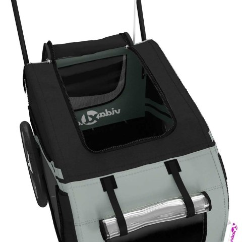 PRZYCZEPKA ROWEROWA DLA ZWIERZĄT TKANINA OXFORD I ŻELAZO