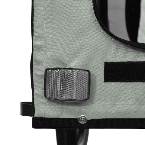 PRZYCZEPKA ROWEROWA DLA ZWIERZĄT TKANINA OXFORD I ŻELAZO