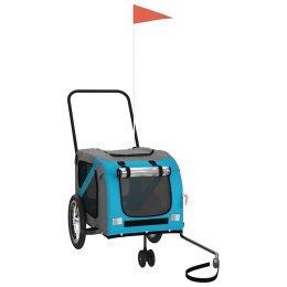 PRZYCZEPKA ROWEROWA DLA ZWIERZĄT TKANINA OXFORD I ŻELAZO