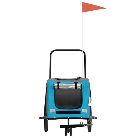 PRZYCZEPKA ROWEROWA DLA ZWIERZĄT TKANINA OXFORD I ŻELAZO