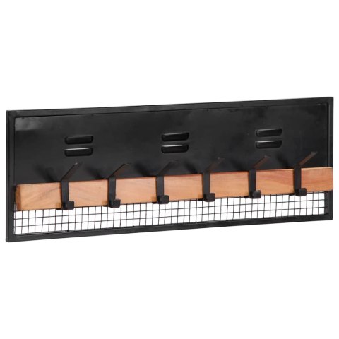 WIESZAK ŚCIENNY NA UBRANIA 90X11X30CM LITE DREWNO MANGO