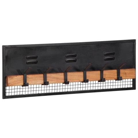 WIESZAK ŚCIENNY NA UBRANIA 90X11X30CM LITE DREWNO MANGO