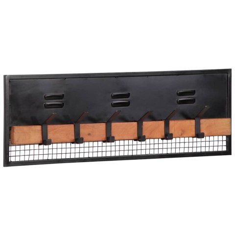 WIESZAK ŚCIENNY NA UBRANIA 90X11X30CM LITE DREWNO MANGO