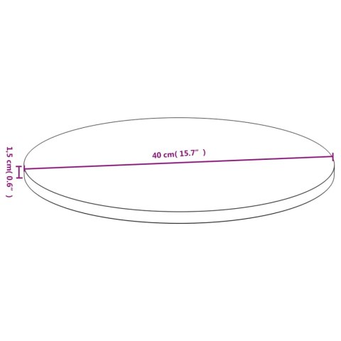 BLAT DO STOŁU Ø40X1,5CM BAMBUSOWY