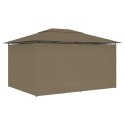 NAMIOT OGRODOWY Z ZASŁONAMI 4X3M TAUPE 180G/M²