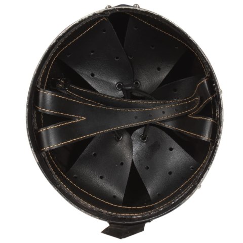 REPLIKA ŚREDNIOWIECZNEGO ZABYTKOWEGO HEŁMU LARP SREBRNA STAL