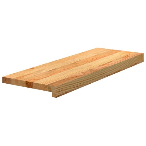STOPNIE SCHODOWE 12 SZT. BRĄZOWE 70X25X2CM LITE DREWNO DĘBOWE