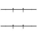 SYSTEM DO MONTAŻU DRZWI PRZESUWNYCH 213,5CM STAL CZARNY