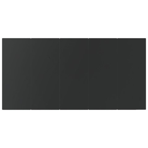 7-CZĘŚCIOWY ZESTAW JADALNIANY DO OGRODU CZARNY POLI RATTAN