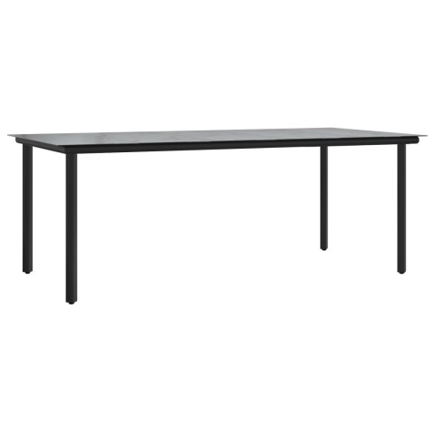 9 CZĘŚCIOWY ZESTAW JADALNY CZARNY POLIRATTAN