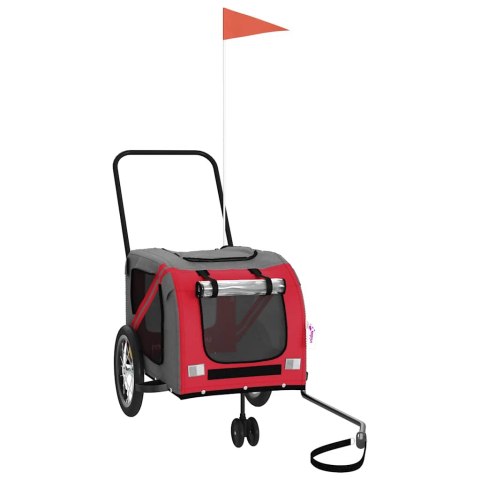 PRZYCZEPKA ROWEROWA DLA ZWIERZĄT TKANINA OXFORD I ŻELAZO