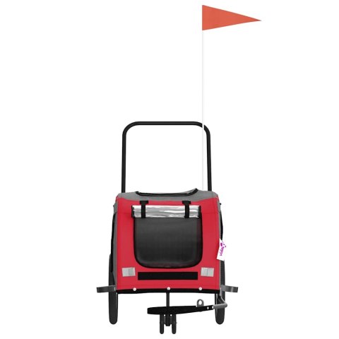 PRZYCZEPKA ROWEROWA DLA ZWIERZĄT TKANINA OXFORD I ŻELAZO