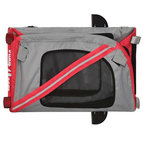 PRZYCZEPKA ROWEROWA DLA ZWIERZĄT TKANINA OXFORD I ŻELAZO