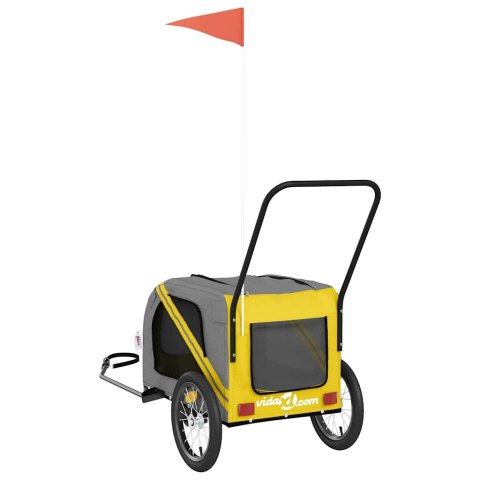 PRZYCZEPKA ROWEROWA DLA ZWIERZĄT TKANINA OXFORD I ŻELAZO