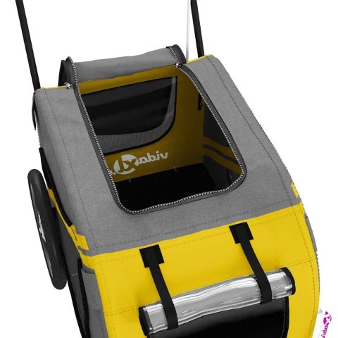 PRZYCZEPKA ROWEROWA DLA ZWIERZĄT TKANINA OXFORD I ŻELAZO