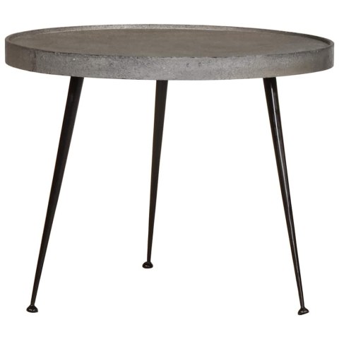 STOLIK KAWOWY 3 SZT. SREBRNY DREWNO KONSTRUKCYJNE