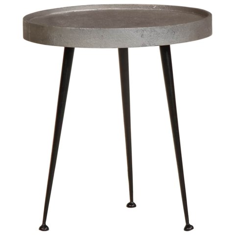 STOLIK KAWOWY 3 SZT. SREBRNY DREWNO KONSTRUKCYJNE