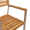KRZESŁA OGRODOWE 8 SZT 54.5X56X89CM LITE DREWNO TEKOWE KRZESŁA OGRODOWE DO UKŁADANIA W STOS 4 SZT LITE DREWNO TE