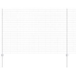 EURO PŁOT Z 10 SŁUPKAMI SREBRNY 1,6X10M STAL