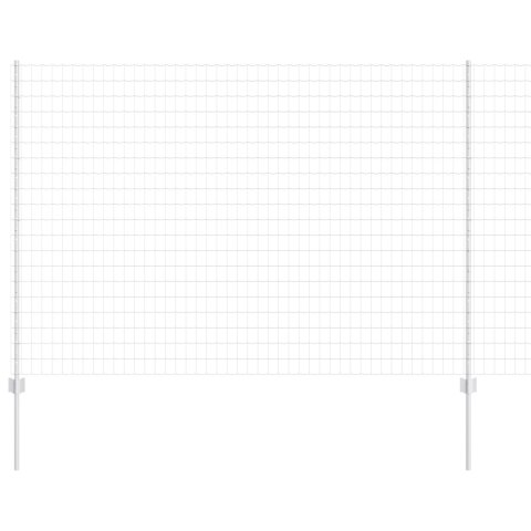 EURO PŁOT Z 10 SŁUPKAMI SREBRNY 1,6X10M STAL