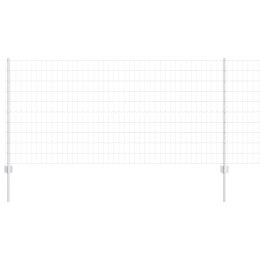 EURO PŁOT Z 10 SŁUPKAMI SREBRNY 1X10M STAL