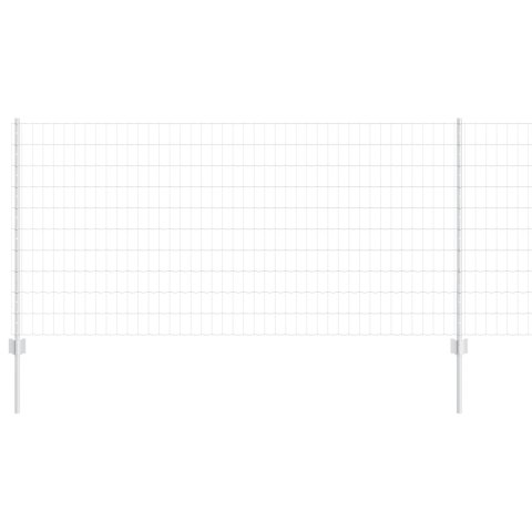EURO PŁOT Z 10 SŁUPKAMI SREBRNY 1X10M STAL