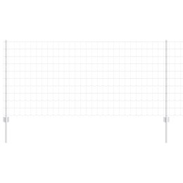 EURO PŁOT Z 10 SŁUPKAMI SREBRNY 1X10M STAL